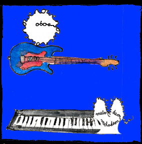 Drawing 1 from my digital work Biography of a Band. It’s the story of a band starting out, presented in an online comic strip format.