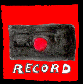 Drawing 2 from my digital work Biography of a Band. It’s the story of a band starting out, presented in an online comic strip format.