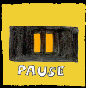 Drawing 4 from my digital work Biography of a Band. It’s the story of a band starting out, presented in an online comic strip format.