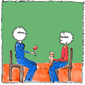 Drawing 6 from my digital work Biography of a Band. It’s the story of a band starting out, presented in an online comic strip format.