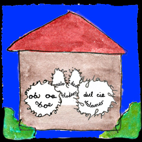 Drawing 8 from my digital work Biography of a Band. It’s the story of a band starting out, presented in an online comic strip format.