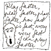 Drawing 20 from my digital work Biography of a Band. It’s the story of a band starting out, presented in an online comic strip format.