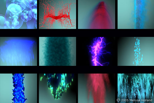 A series of concept designs for a 3D animation by Melissa Holland called Life as a River.