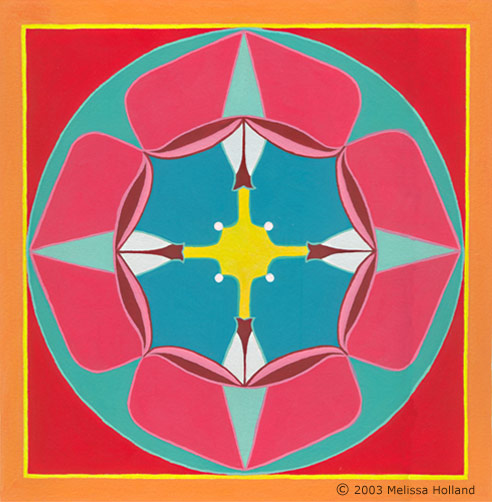 An illustration by Melissa Holland called My Favourite Things. It was created using gouache on watercolour paper.